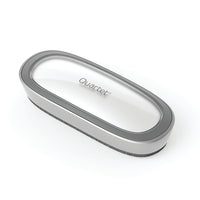 Quartet Max Clean Dual Material Eraser with Magnetic Caddy - 6.14" x 2.44" - Silver-Dual material eraser combines reticulated foam to scrub the board’s surface with felt to capture dust