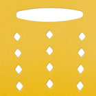Flash Furniture HERCULES Sled Base Stack Chairs with Air-Vent Back - Yellow - 5 Pack-Designed for Commercial Use