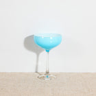 Table 12 4-Piece Mini Coupe Cocktail Glass Set - 5.8 oz - Assorted Colours-Sprayed organic colours on bowl with glossy finish