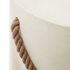 Modway Isera Indoor/Outdoor Patio Rope Concrete Side Table Stool - Light Grey-8