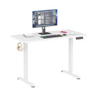 ShoppingAll 48"W Dual Motor Height Adjustable Electric Standing Desk - White-Standing Desk