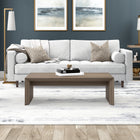 Hudson&Canal Oswin 48"W Rectangular Coffee Table - Antiqued Grey Oak-Features easy assembly