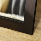 HOMCOM Full Length Mirror - 20.1" W x 57.9" H - Brown-Material: MDF, Glass 