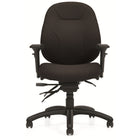 Staples ObusForme Professional Low Back Multi Tilter Office Chair - Petite Seat - Fusion Carbon Fabric - Black-Specifically intended for users of below average height and/or weight