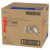 WypAll CriticalClean Heavy Duty Foodservice Cloths - Quarterfold Towels - White-300 Sheets/Box, 1 Box of WypAll CriticalClean Heavy Duty Foodservice Cloths/Case, 300 Sheets/Case
