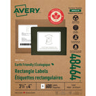 Avery Eco-Friendly White Laser/Inkjet Mailing Labels, 4" x 3-1/3", 600 Pack (48464)-Permanent Label