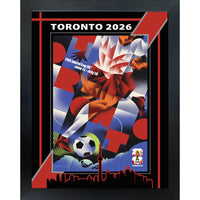 Toronto 2026 FIFA World Cup - Photoglass Framed - 20" x 26"-Officially licensed FIFA World Cup 2026 host city poster