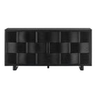 Modway Foundry Woven Design Buffet Storage Cabinet - 71" - Black-7