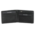 Club Rochelier Men's Slim Wallet with Zippered Pocket - Black-Zippered coin pocket