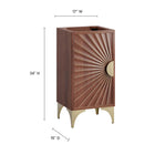 Modway Daylight 18" Bathroom Vanity Cabinet - Walnut-8