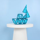 Connetix Charity Pack - Teal - 20 Pieces-Compatible with the entire Connetix range as well as other magnetic tile brands 