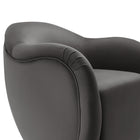 Modway Compose Performance Velvet Swivel Armchair - Storm Grey-8