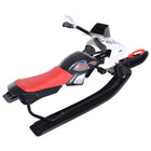 Soozier Kids GT Snow Racer Sled with Padded Rubber Seat - Multi-coloured-Material: Steel, Rubber, PE 