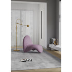 Manhattan Comfort MoMa 32.3" Modern Wool Blend Upholstered Accent Chair - Purple - 2 Pack-Distinctive Abstract Modern Tongue Designed Accent Lounge Chair