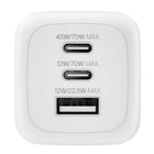 Belkin BoostCharge Pro 70 W 3-Port USB GaN Wall Charger-Enjoy on-the-go charging with dual USB-C and single USB-A ports