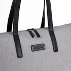 Bugatti Reborn Collection - Business Tote Bag - Rpet Polyester - Grey-Lightweight Tote Bag with lateral show pocket, shoe pocket can be attached when not used.