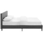 Modway Anya Fabric Full Bed - Grey-Non-Marking Foot Caps