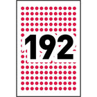 Avery Print or Write Removable Colour-Coding Labels, 1/4" Round, Red, 768 Pack (2335)-0.25" Round Red
