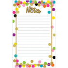 Teacher Created Resources Confetti Notepad - 5" x 8" - 50 Sheets Per Pad - 6 Pack-Use for thank you notes, invitations, parent letters, notes to students, scrapbooking, creative writing