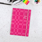 Mead 2027 Small Weekly/ Monthly Planner - 8-1/2" x 6" - Colour Pop Fuchsia - Bilingual-One month per 2 page spread has open daily blocks, a notes section and past/future month reference calendars