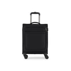Bugatti Victoria Softside Carry-on Luggage - Black-Durable material: Our vegan leather luggage is designed to endure the rigors of travel, ensuring it remains scratch-proof and durable against wear and tear