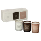 Gry Mattr Glass Candle Gift Box - 4 oz - 3 Pack-Burn time: up to 12 hours per candle