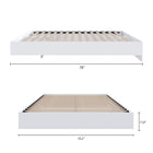 Nexera Platform Bed Frame - Full Size - White-7