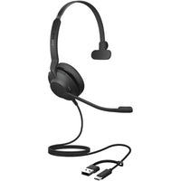 Jabra Evolve2 30 SE Mono USB-C/A Headset - Unified-A reinforced steel headband and specialized design exerts gentle, evenly distributed pressure throughout the day.