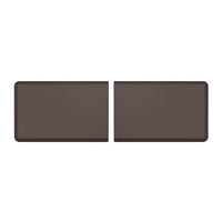 WeatherTech ComfortMat Connect Modular Anti-fatigue End Mats - Carbon Fiber - Cocoa - 2 Pack-Each End Piece is 3 feet long (0.91 m). Snap two together and you have a 6-foot (1.82 m) ComfortMat Connect!