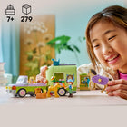 LEGO Friends Horse & Baby Foal Trailer-Groom the horses, transport them in the trailer and ride the horse over the jump