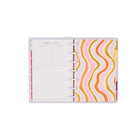 The Happy Planner 2026–2027 Mini Disc Bound Dated Planner - 7-1/2" x 6-11/16" - Sunshine Blooms Floral-The Mini size Dashboard layout includes a section to list errands, grocery lists, bills, and to-dos, while the right side has daily boxed spaces for daily reminders or plans