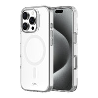AXS ULTRA CLEAR Magnetic Drop-tested Case for Apple iPhone 16 Pro - Clear-Anti-UV material offers a crystal clear design