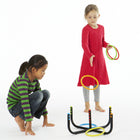 Winther GONGE Ring Toss with 6 Rings-Includes 2 supports so that it can be placed at an angle to make the game easier for young children