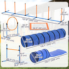 PawHut 11-Piece Dog Agility Training Equipment Set with Carrying Bag-Robust materials withstand high-energy impact to ensure safe, vigorous play 