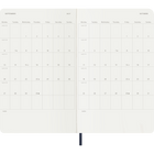 Moleskine 2027 12 Month Weekly Soft Cover Planner - 5" x 8.25" - Sapphire Blue-Useful tools including calendar, travel planning, ideas and goals, and ruled pages for notes