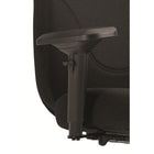 Staples Newdale Medium Back Office Stool - Fusion Carbon Fabric - Black-Contoured seat shape and waterfall edge effectively supports pelvis and hips in a comfortably balanced position, reducing pressure at the knee and allowing you to sit longer without discomfort