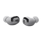 JBL Live Buds 3 True Wireless Noise Cancelling Bud-Type Earbuds - Silver-Six beamforming microphones reduce wind and noise interference so your words always come through loud and clear. A voice equalizer and voice level optimizer gives you full control not only over how you sound to others, but how loud they sound to you