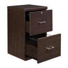 Office Star Alpine 2-Drawer Vertical Filing Cabinet - Espresso-Compatible with letter size documents