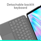 Logitech Combo Touch iPad Air 11" (M2/M3/M4) /iPad Air 5th gen Keyboard Case - Oxford Grey - English-Flexible kickstand, Detachable Keyboard: Find your perfect angle for the task at hand with the ultra-flexible kickstand, detach the keyboard to sketch, watch or read with total freedom 