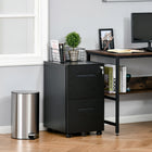 Vinsetto Adjustable Partition Filing Cabinet - Black-A removable partition to keep the files in place and can also be adjusted to classify files
