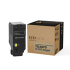 Ecotone Lexmark 71C1HY0 Reman Toner Cartridge - High Yield - Yellow-High-yield design helps reduce cartridge replacements and printing costs