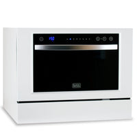 BLACK+DECKER Countertop Dishwasher - 7 Wash Programs - 6-Place Setting Capacity - White-6 Place Setting Capacity (Accommodates dinner plates up to 10")