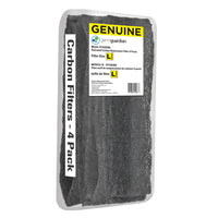 GermGuardian GENUINE Carbon Filter Replacements for 13.5-inch Air Purifiers - 4 Pack-4-Pack carbon replacement filters are designed to effectively tackle unwanted odors, harmful pollutants, and capture large fibers and particles.
