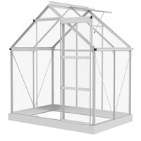 Outsunny 6' x 4' Polycarbonate Greenhouse- 30um UV-resistant panels create a safe shelter for plants
 