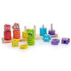 Open The Joy Emotions Stacking Rings - English Version-Made entirely of wood, this durable game is perfect for toddlers
