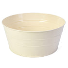 My Home My Living Round Tin Containers 3-Piece Set - 10.5"Dia. x 4.75"H - Cream-Stylish and functional design make the containers ideal for decoration and storage