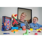 Continuum Games Build Up Block Stacking Game - Set of 48-Family Game Night: Perfect game for families, couples, game night or parties. Everyone loves the suspense in BUILD UP. Game includes 20 Unique Wood Blocks, 20 Block Cards, 4 Action Cards, 1 Starter Card, 2 Rule Cards, and 1 Card Box