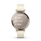 Garmin Lily 2 - Cream Gold Case with Coconut Silicone Band-A more accurate heart rate sensor can better track your workouts, improved Pulse Ox performance and more