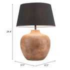 Zuo Basil Table Lamp - Black-7