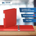 Davis Group Premium Economy Binder - D Ring - 1" - Red - 6 Pack-Ideal for Conferences, Reference, Colleges & Universities
